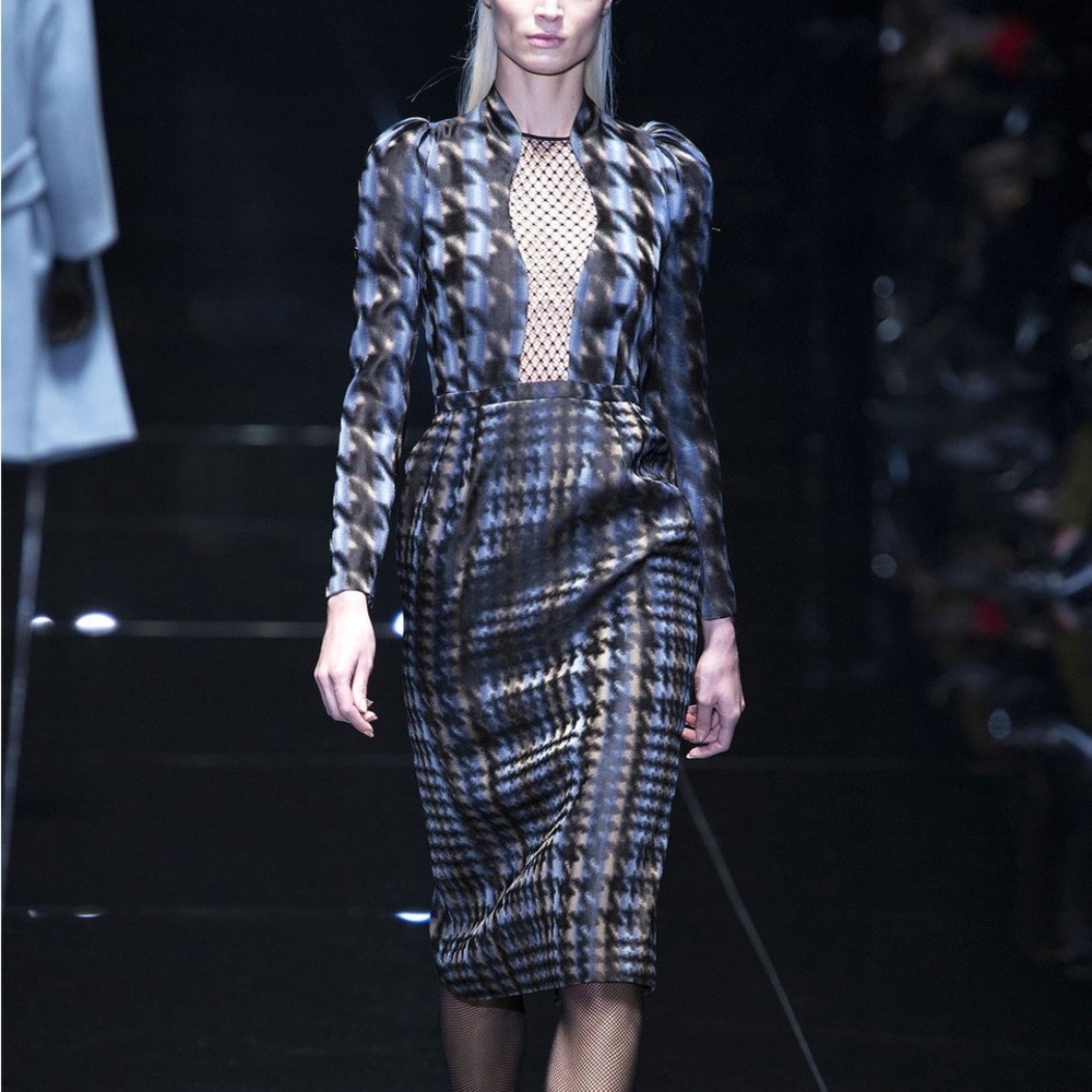 Gucci F/W 2013 Patterned Silk Dress